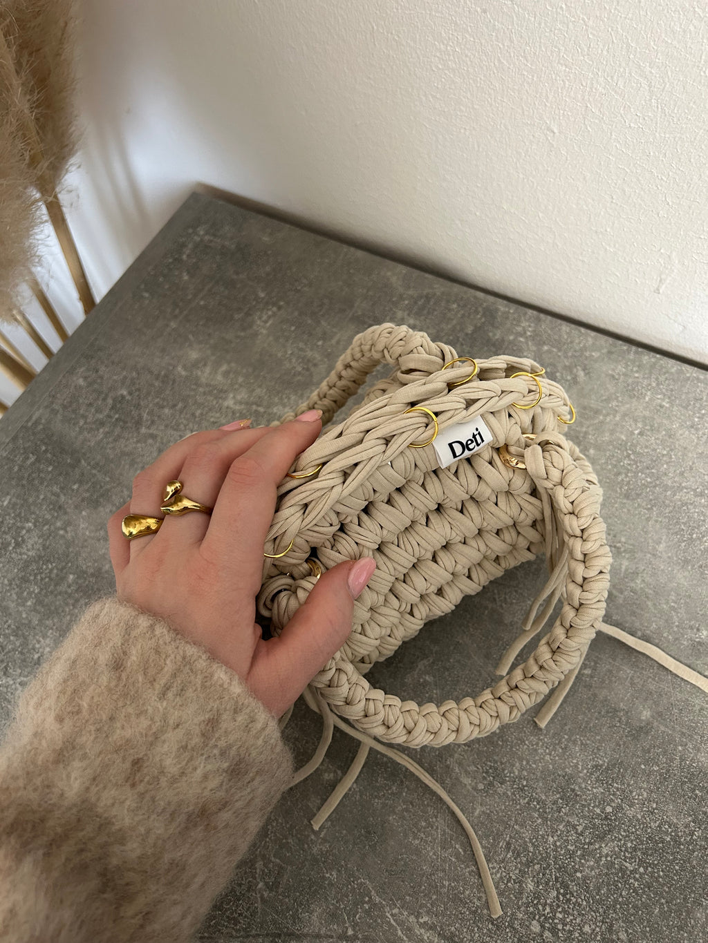 The Creme Clutch Bag